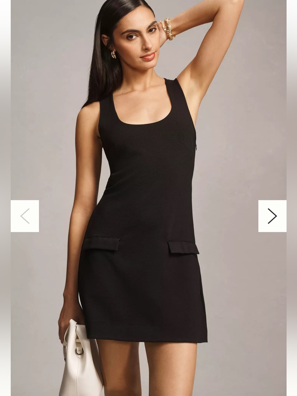 Anthropologie Maeve Black Sleeveless Mini Dress